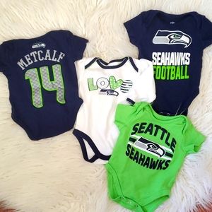 5/$30 Seahawks Baby Onesie Bundle - 0-3M (EUC)